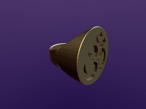 round aum ring 3D Model