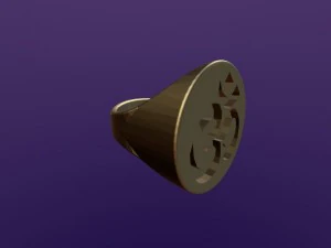 anello rotondo aum Modello 3D