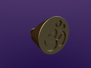 round aum ring 3D Model