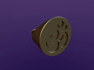anello rotondo aum Modello 3D