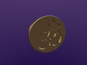 round aum ring 3D Model