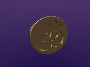anello rotondo aum Modello 3D