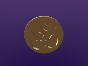 round aum ring 3D Model