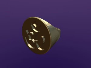 anello rotondo aum Modello 3D