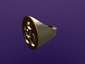 anello rotondo aum Modello 3D