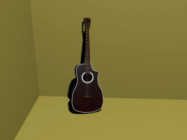 guitar 3D Model .c4d .max .obj .3ds .fbx .stl .blend
