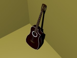guitar Modèle 3D
