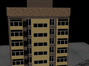 the ten-storied house 3Dモデル
