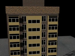 the ten-storied house 3D Model