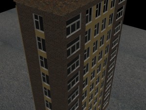 the ten-storied house 3Dモデル