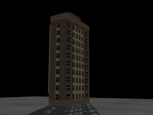 the ten-storied house 3Dモデル