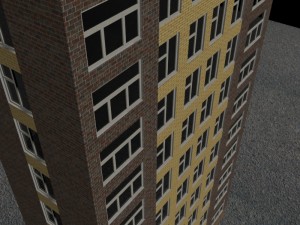 the ten-storied house 3Dモデル