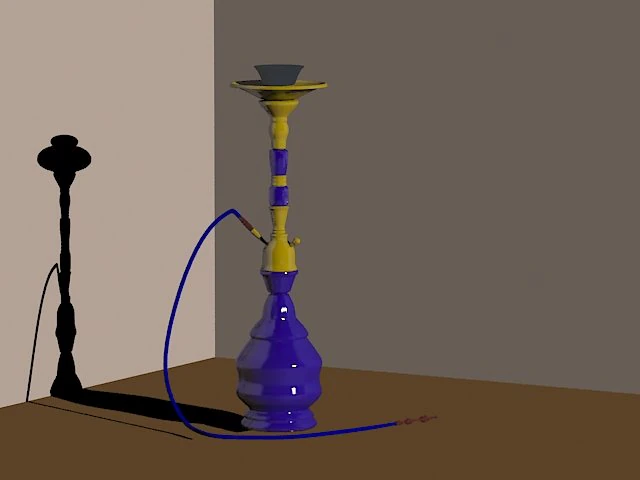 hookah 3D Model .c4d .max .obj .3ds .fbx .stl .blend 