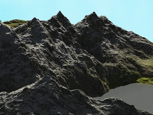 mountain lake 3D Model