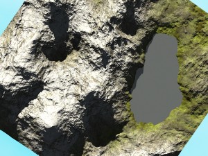 mountain lake 3D Model