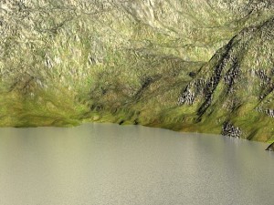 mountain lake 3D Model