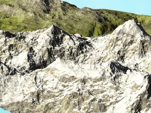 mountain lake 3D Model