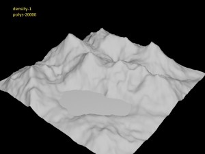 mountain lake 3D Model