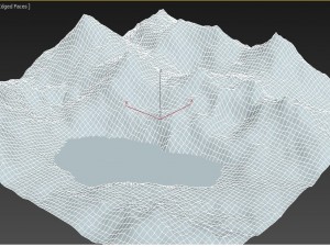 mountain lake 3D Model