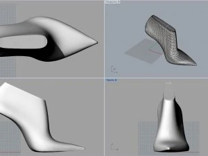 woman shoe last pack 06 3D Model