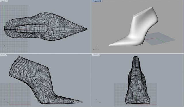 woman shoe last pack 08 3D Model .c4d .max .obj .3ds .fbx .stl .blend 