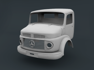 mercedes benz 2624 cabin truck 3D Print Model