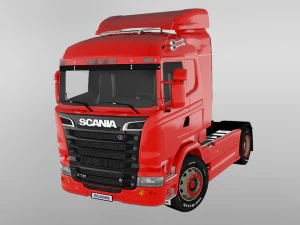 scania r730 v8 truck 3D Model