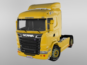 scania r730 v8 truck 3D 模型