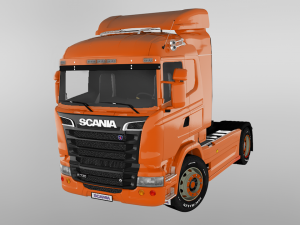 scania r730 v8 truck 3D 模型