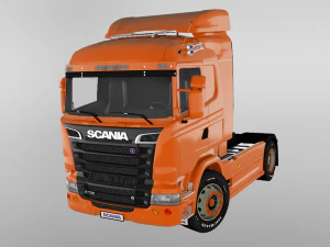 scania r730 v8 truck 3D Model