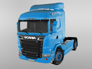 scania r730 v8 truck 3D 模型