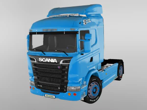 scania r730 v8 truck 3D Model