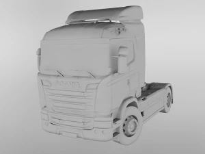 scania r730 v8 truck 3D Model