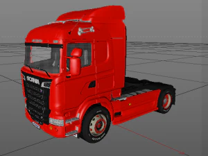 scania r730 v8 truck 3D Model