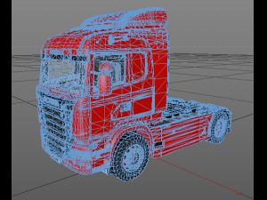 scania r730 v8 truck 3D 模型