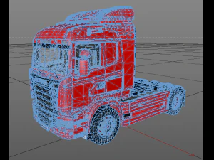 scania r730 v8 truck 3D Model