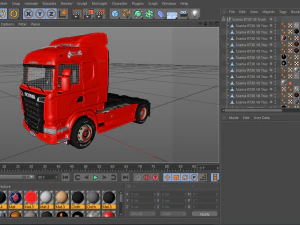 scania r730 v8 truck 3D Model