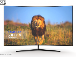 samsung curved suhd tv 3D Model