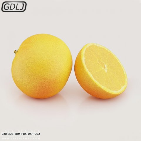 orange Modello 3D .c4d .max .obj .3ds .fbx .stl .blend 