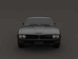 pontiac firebird v2 matte black 3D Model
