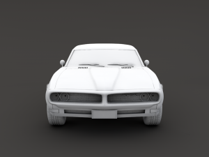pontiac firebird v2 matte black 3Dモデル
