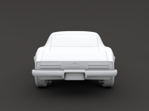 pontiac firebird v2 matte black 3Dモデル