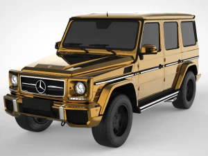 Мерседес-Бенц G-класс золотой 3D Модель