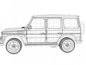 mercedes-benz g-class golden 3D Model