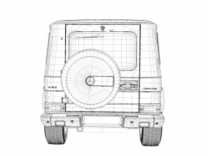 mercedes-benz g-class golden 3D Model