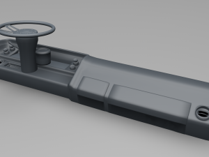 dashboard with steering wheel 3D-Druckmodell