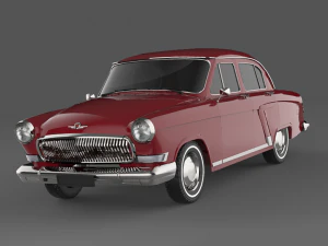 gaz volga sedan 1968 3D Model