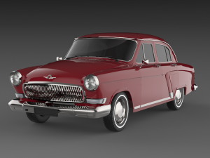 gaz volga sedan 1968 Modelo 3D