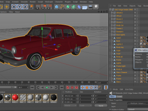 gaz volga sedan 1968 Modelo 3D