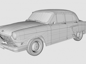gaz volga sedan 1968 Modelo 3D